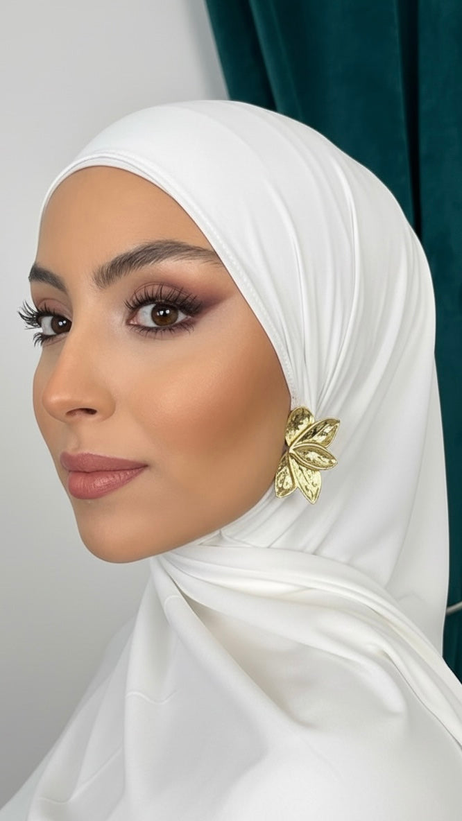 Premium Slim Hijab Bianco