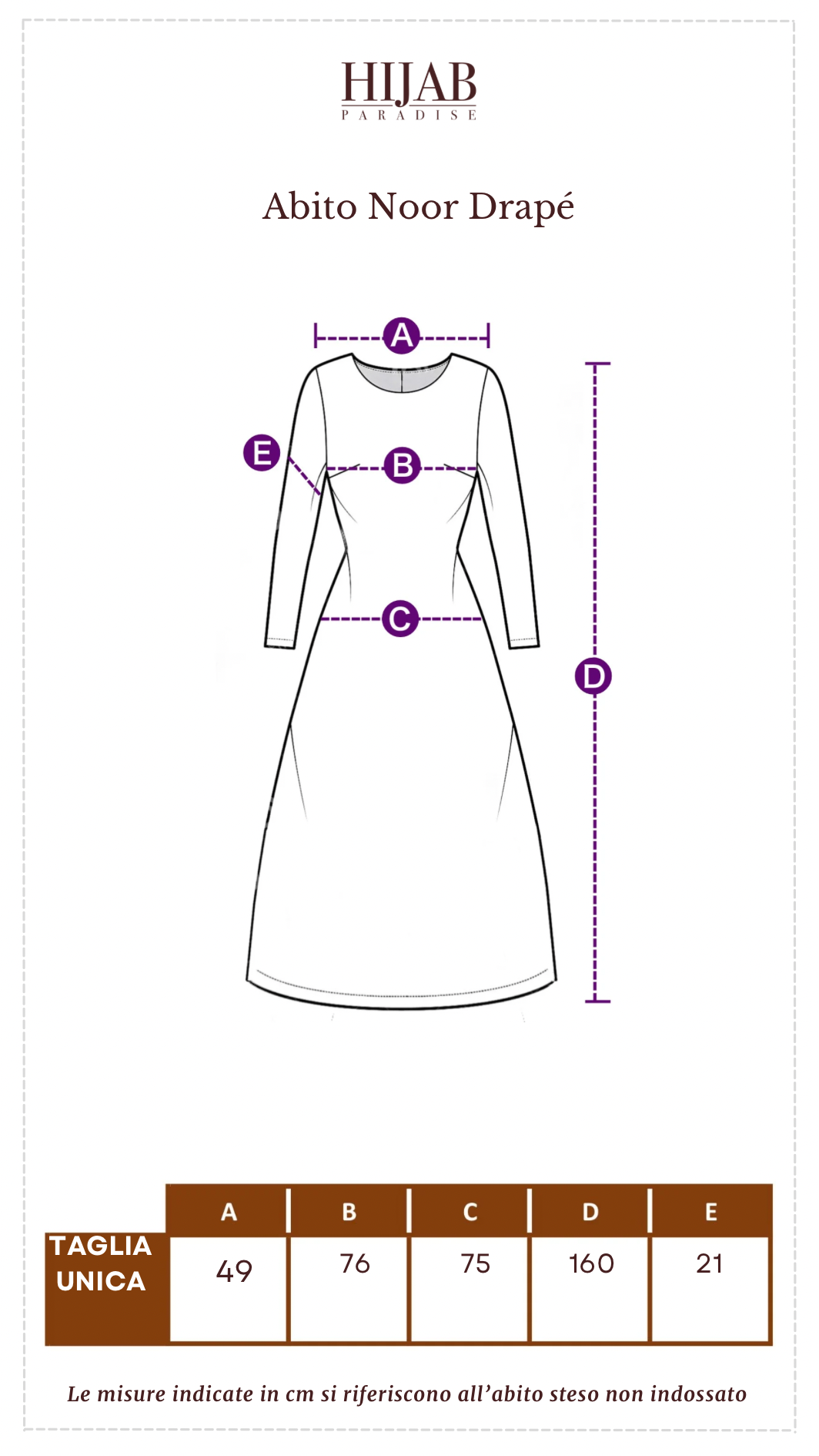 Abito Noor Drapé - Hijab Paradise 