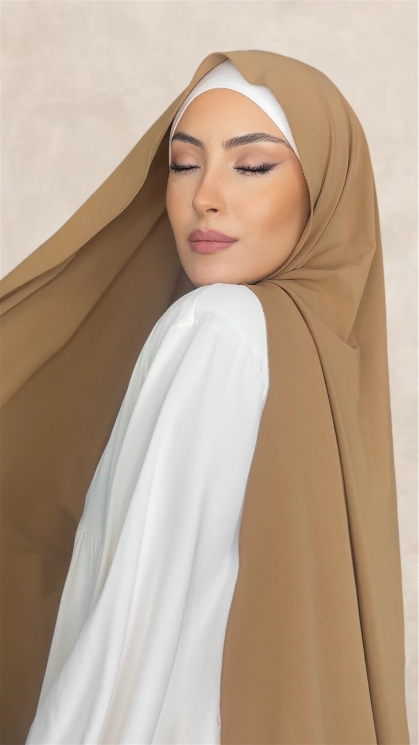 Slim Hijab Camel