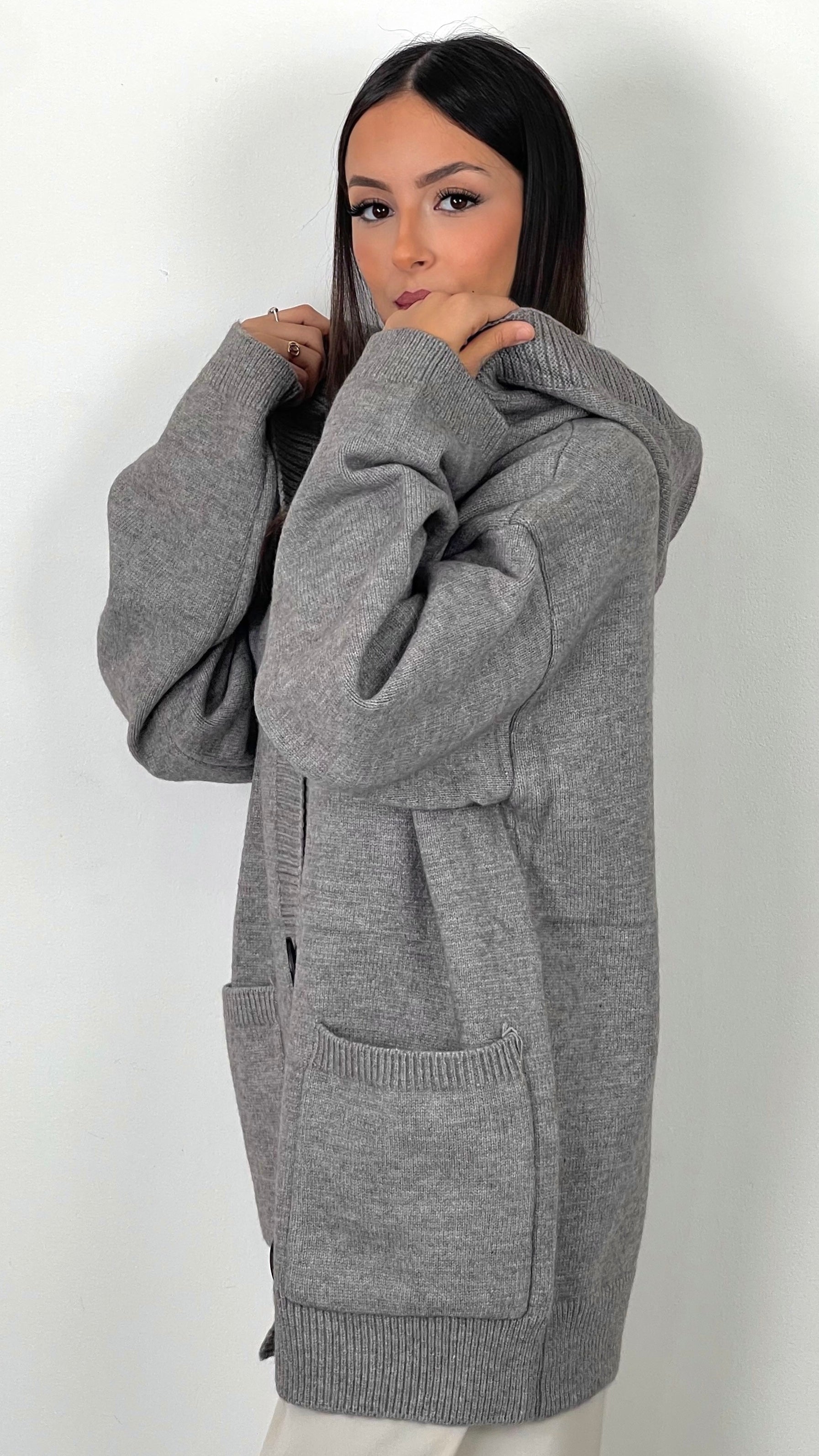 Cardigan “Cozy Hood Knit”