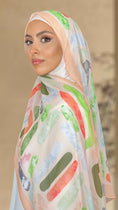 Carica l'immagine nel visualizzatore della galleria, Hijab Colorful, Hijab  hijab con fantasia, hijab Paradise, sorriso, donna musulmana, Hijab chiffon
