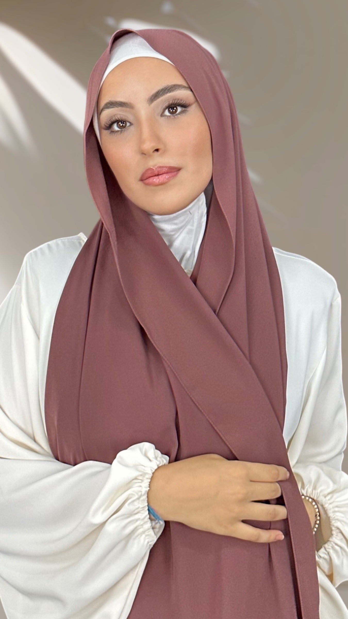 PREMIUM CHIFFON Tortora Rosato - Hijab Paradise 
