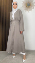 Load image into Gallery viewer, Kimono Ghiaia Elegante con Ricami
