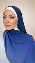 Carica l'immagine nel visualizzatore della galleria, Ombre Flow Hijab Midnight Blue
