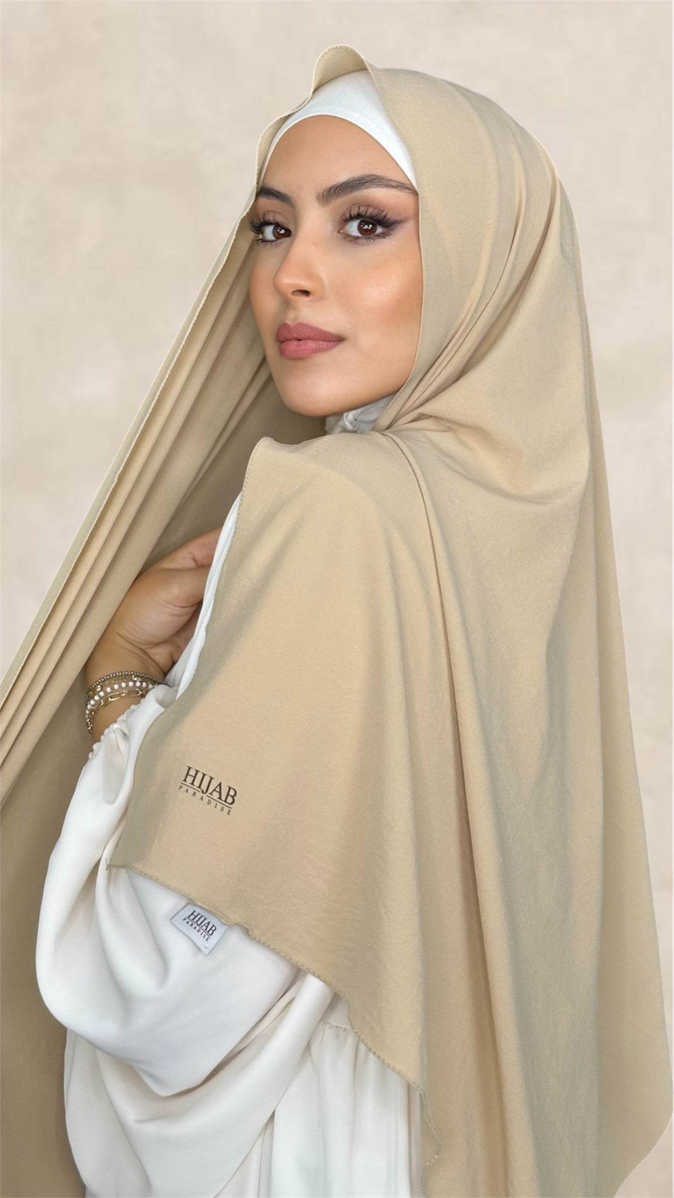 Slim Hijab Sabbia