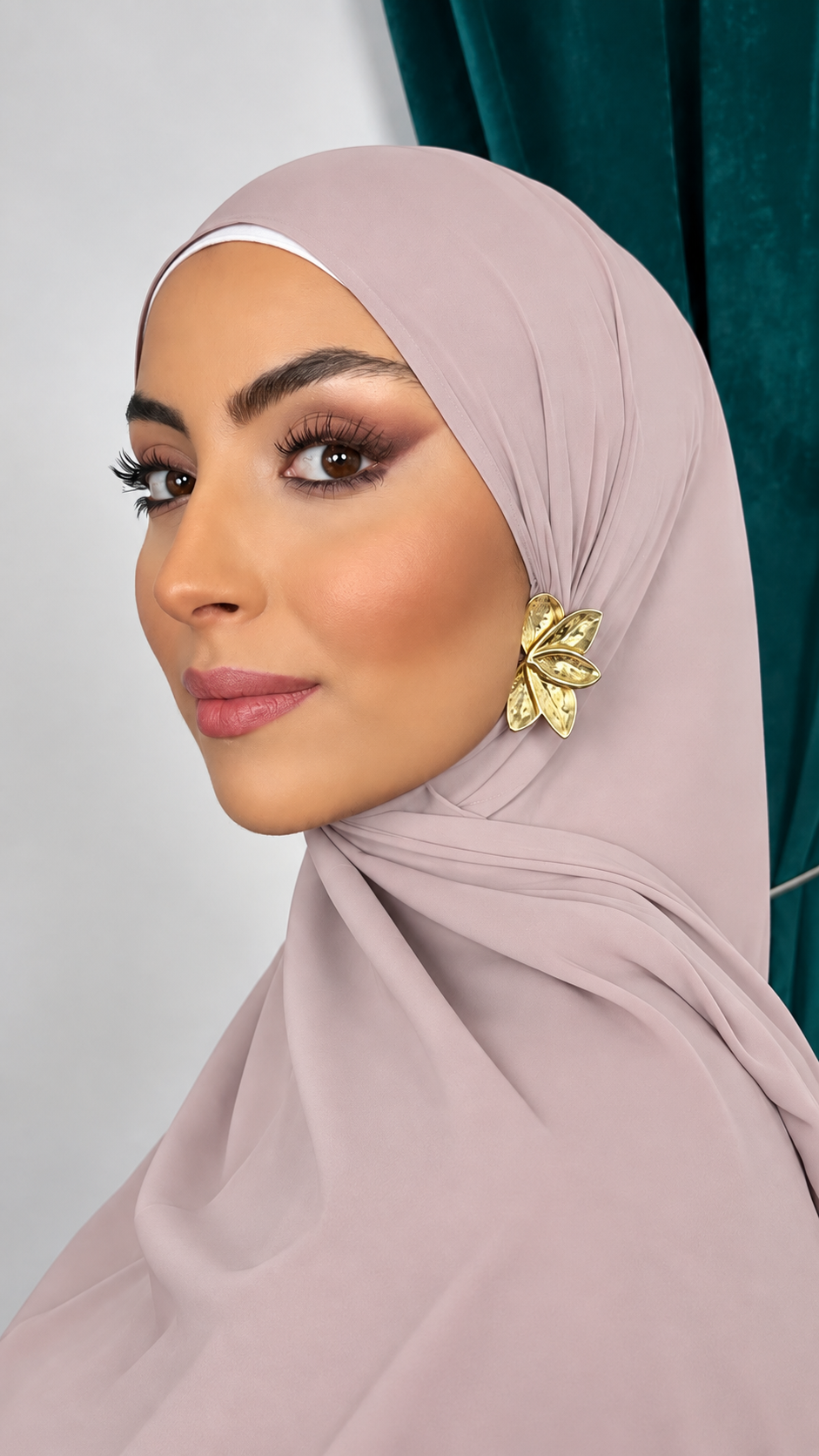 Premium Slim Hijab Rose Macaron