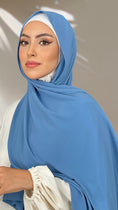 Carica l'immagine nel visualizzatore della galleria, Hijab PREMIUM CHIFFON Blu
