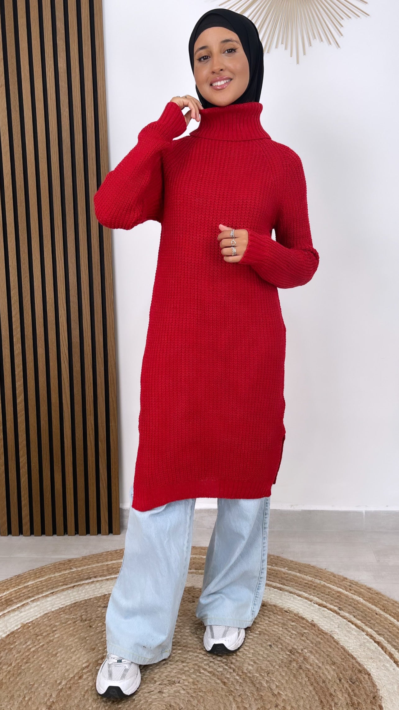 Maglione deals vestito rosso