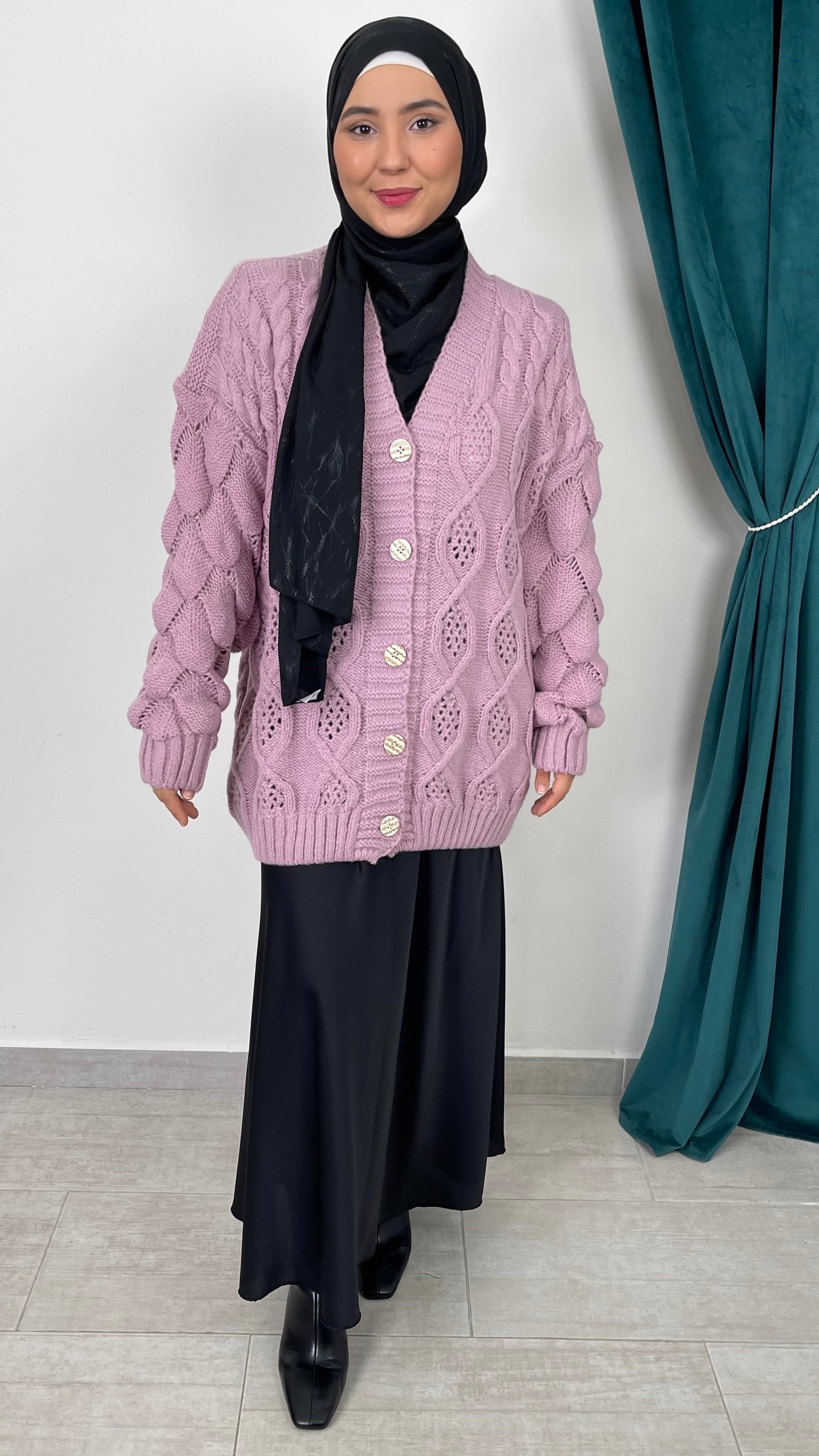 Cardigan “Elegant Weave”