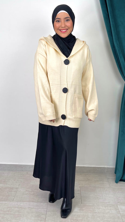 Cardigan “Cozy Hood Knit”
