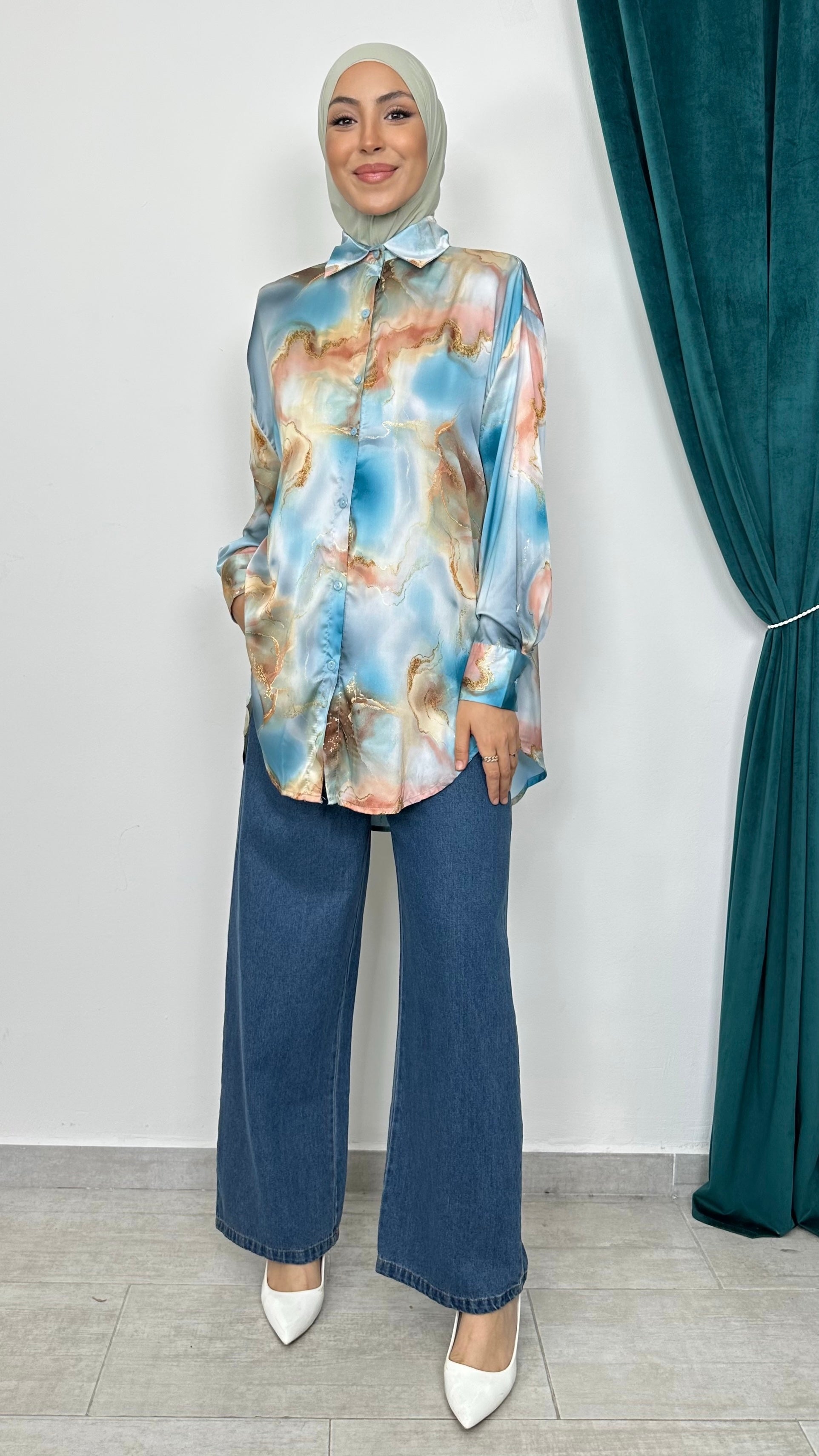 Camicia Aurora Luxe azzurro