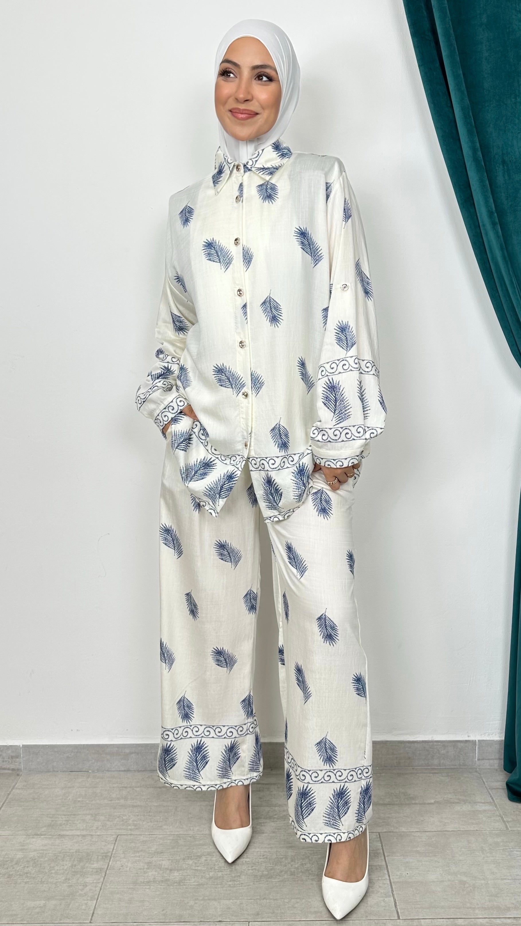 Coastal Palm Set Bianco