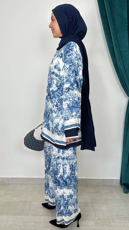 Vivelle set Blu - Hijab Paradise 