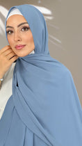 Carica l'immagine nel visualizzatore della galleria, Hijab PREMIUM CHIFFON Azzurro pastello
