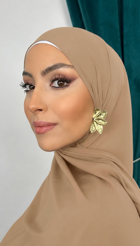 Premium Slim Hijab Caramello