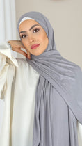Load image into Gallery viewer, Hijab Jersey Grigio Silver - Hijab Paradise 
