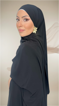 Carica l'immagine nel visualizzatore della galleria, Premium Slim Hijab Nero
