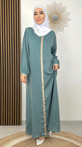 Load image into Gallery viewer, Donna musulmana, Hijab Paradise, vestito elegante, satinato, kaftan, tacchi, velo, Hijab, abaya 
