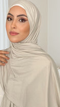 Charger l'image dans la visionneuse de la galerie, Hijab, chador, velo, turbante, foulard, copricapo, musulmano, islamico, sciarpa, Hijab Jersey Conchiglia
