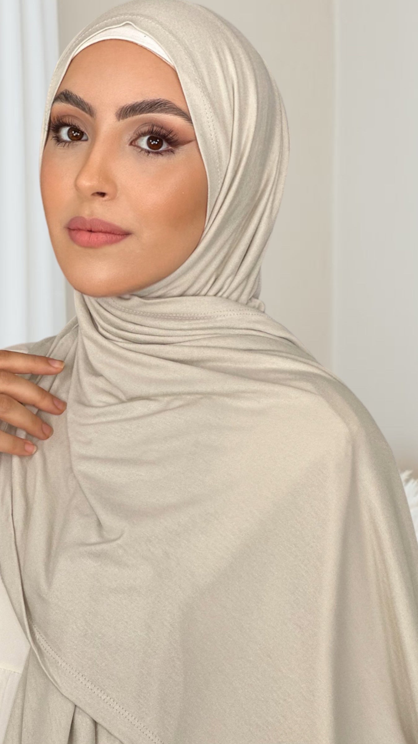 Hijab, chador, velo, turbante, foulard, copricapo, musulmano, islamico, sciarpa, Hijab Jersey Conchiglia