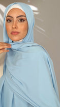 Carica l'immagine nel visualizzatore della galleria, Hijab PREMIUM CHIFFON Azzurro Cielo
