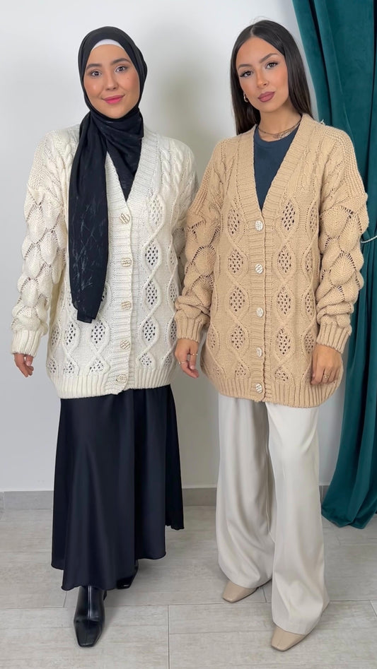 Cardigan “Elegant Weave”