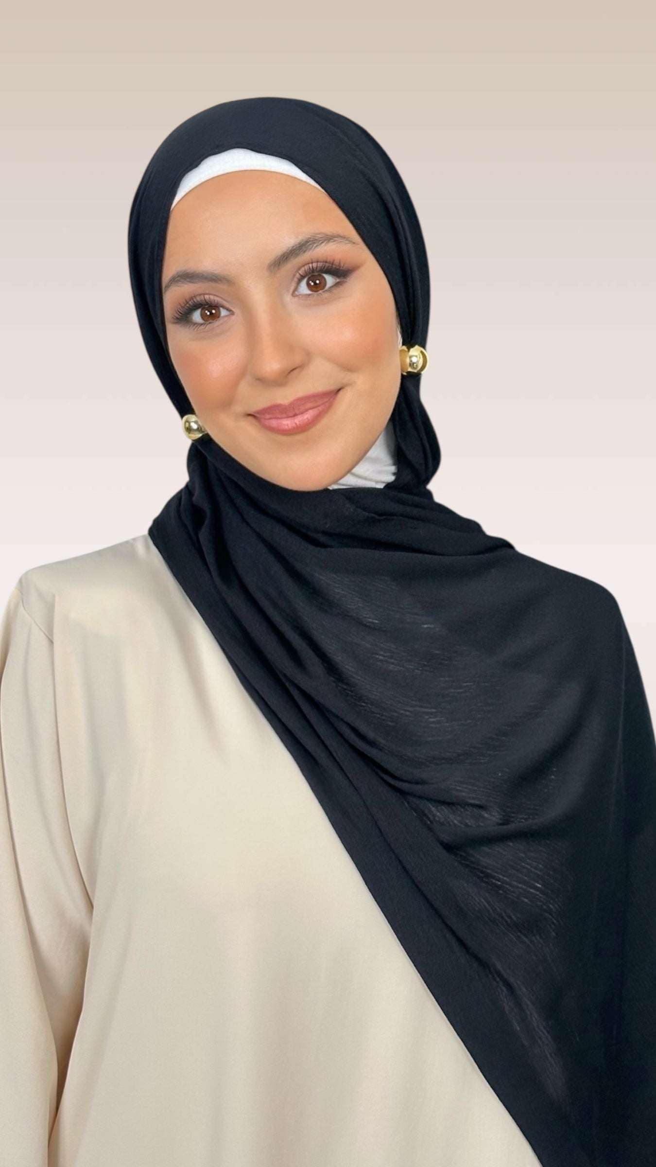 Essential Modal Nero - Hijab Paradise 