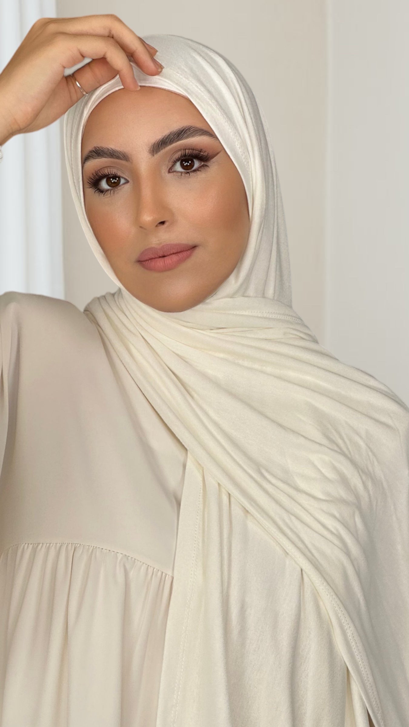 Hijab Jersey Bianco panna - Hijab Paradise Hijab, chador, velo, turbante, foulard, copricapo, musulmano, islamico, sciarpa, 