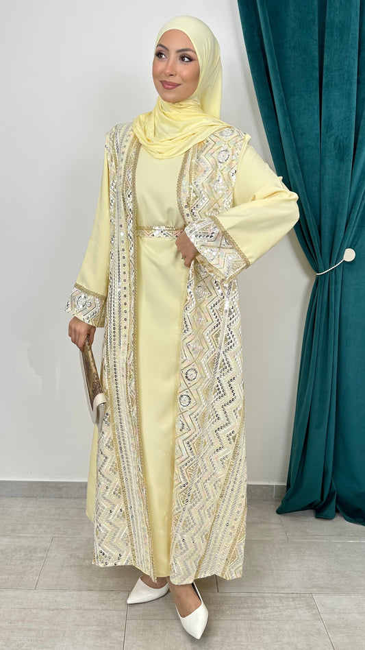 Abaya Layali Édition Yellow