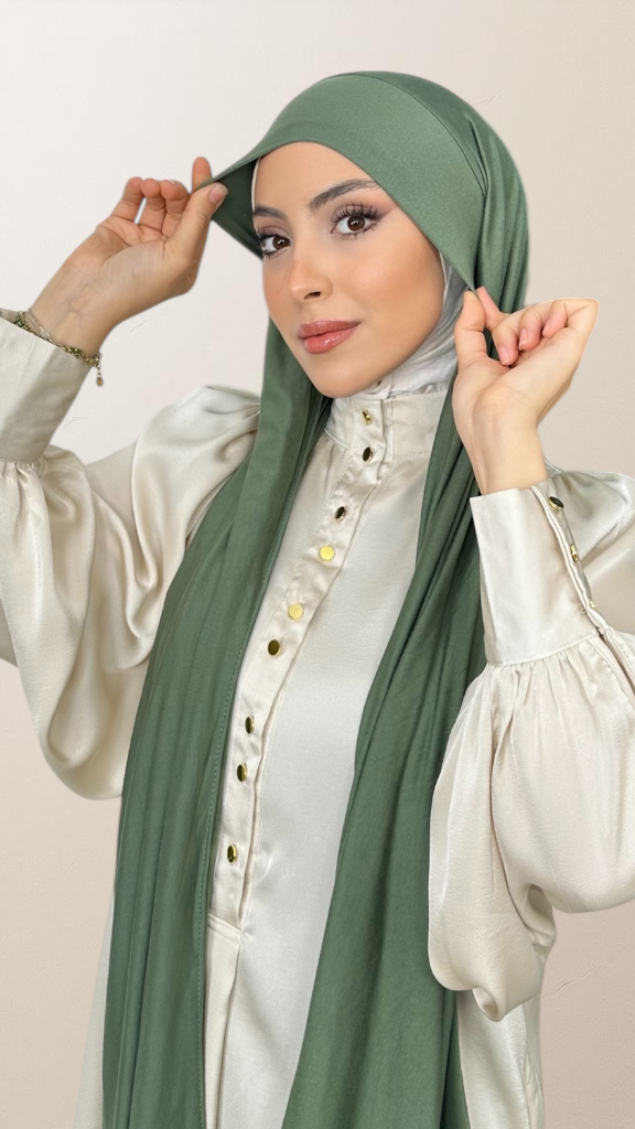 Hijab Jersey Cotton PureSoft con Bonnet Integrato - Hijab Paradise 