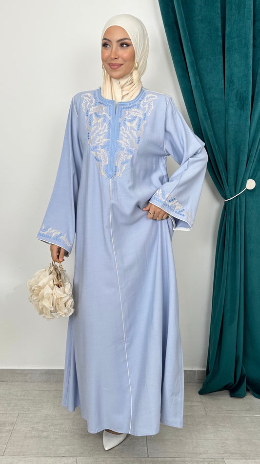 Abaya – Powder Blue - Hijab Paradise 