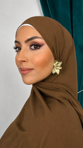Cargar la imagen en la vista de la galería, Premium Slim Hijab Chocolate
