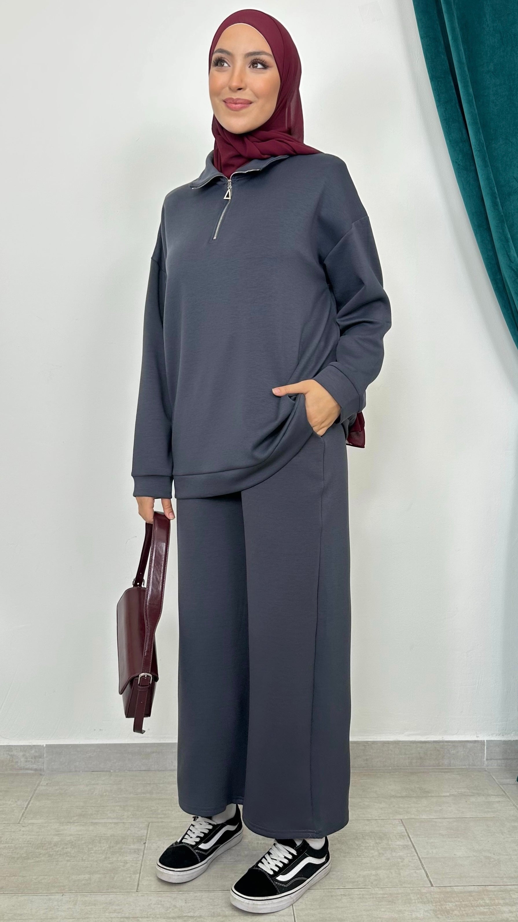 Tuta active zip antracite