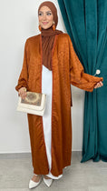 Carica l'immagine nel visualizzatore della galleria, Abaya Velvet arancio - Hijab Paradise 
