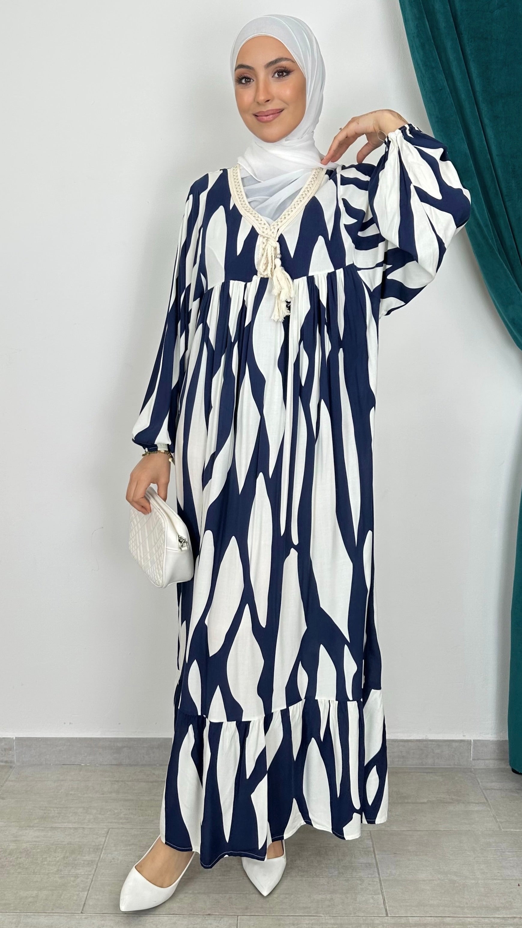 Vestito oversize maniche larghe