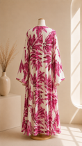 Carica l'immagine nel visualizzatore della galleria, Abaya Tropical Flow Rosa
