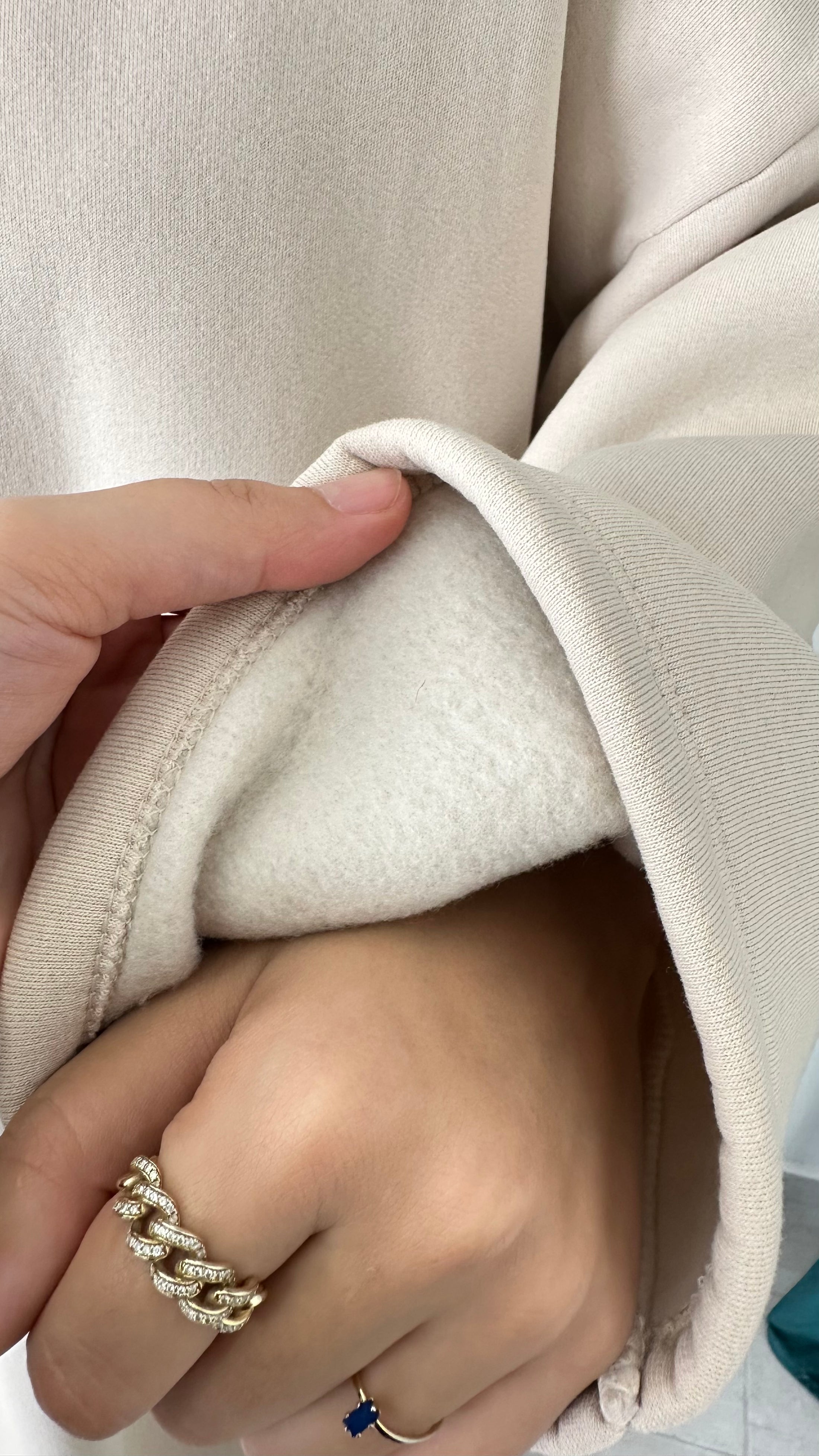 Felpa oversize con Zip