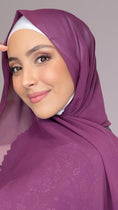 Load image into Gallery viewer, Hijab, chador, velo, turbante, foulard, copricapo, musulmano, islamico, sciarpa,  trasparente, chiffon crepe
