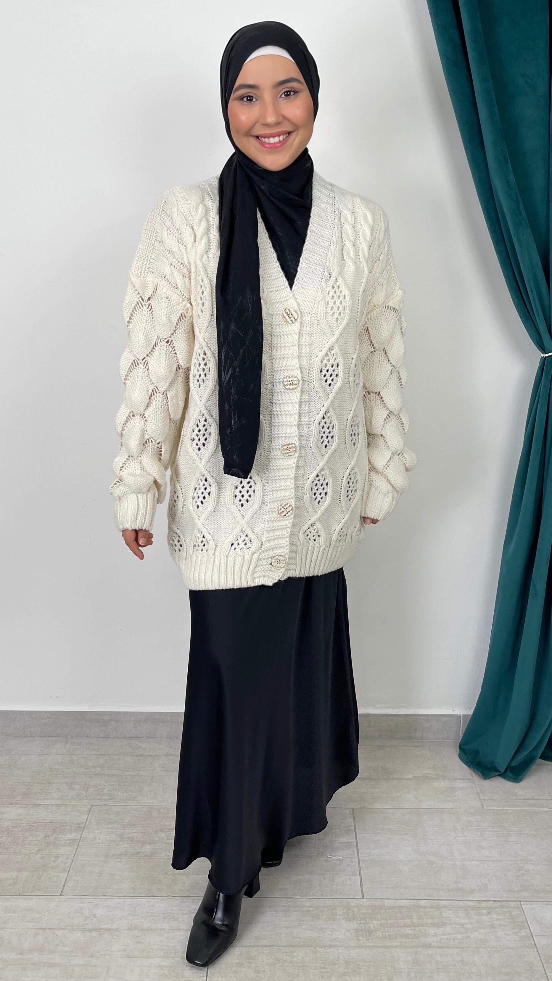 Cardigan “Elegant Weave”