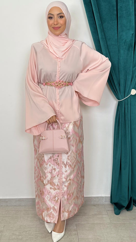 Coordinato Pink Elegance - Hijab Paradise 