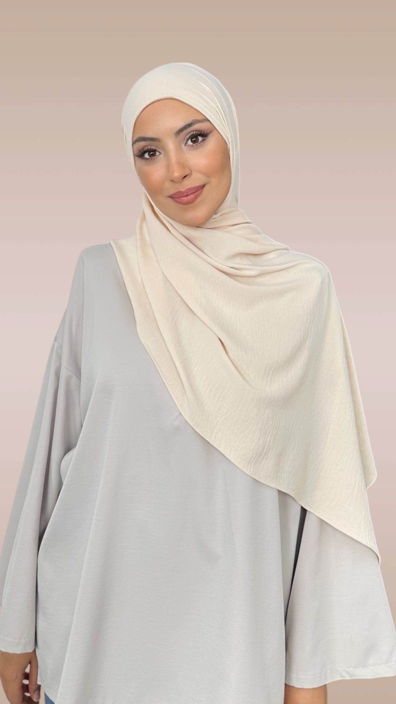 HIJAB PRONTO DA METTERE CRINCKLE CREPE