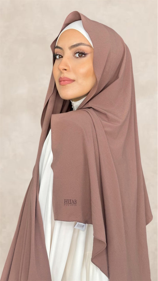 Slim Hijab Sweet Rosy Brown