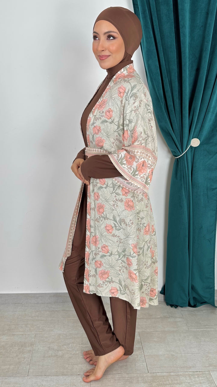 Costume Da Bagno Islamico Burkini Per Donne | Maniche Lunghe | Modesto E Sportivo | 80% Poliestere 20% Spandex - Foto 4