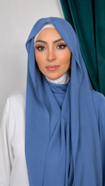 Load image into Gallery viewer, Premium Slim Hijab Blu

