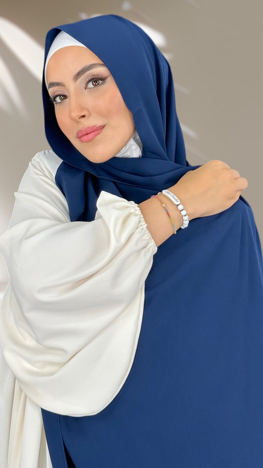 Hijab PREMIUM CHIFFON Bleu Foncé