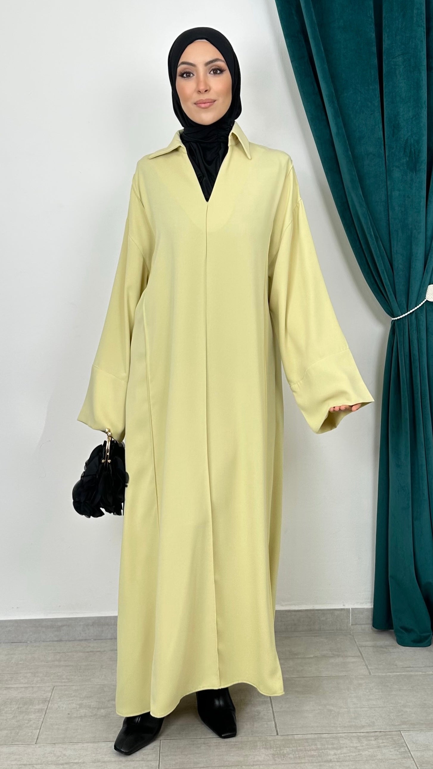 Abito Aura Flow Pistacchio - Hijab Paradise 