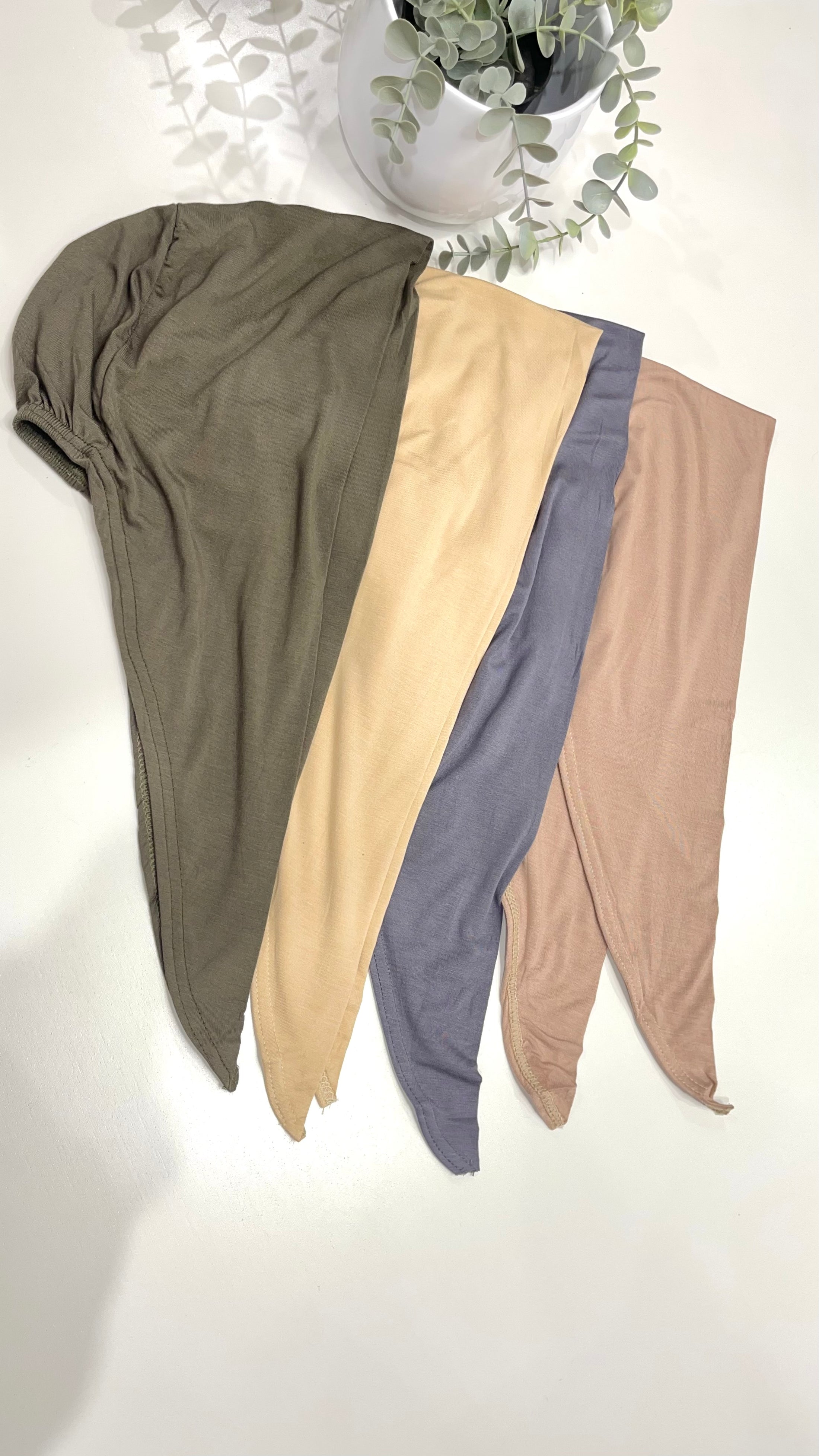 Cuffia Modal di Cotone con laccetti senza cucitura frontale