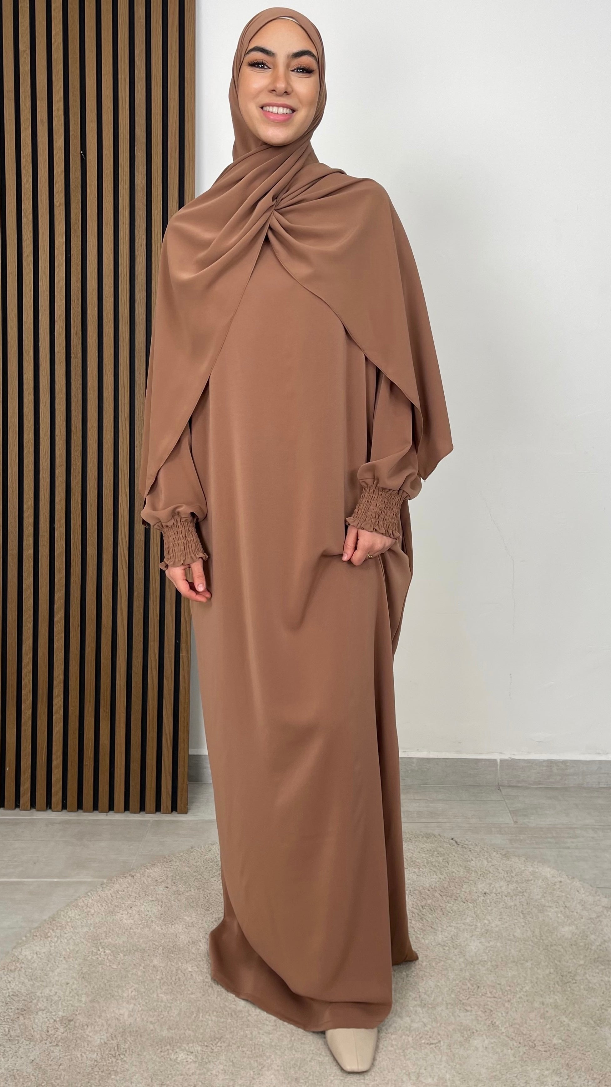 Abaya Ensemble maniche Frisé