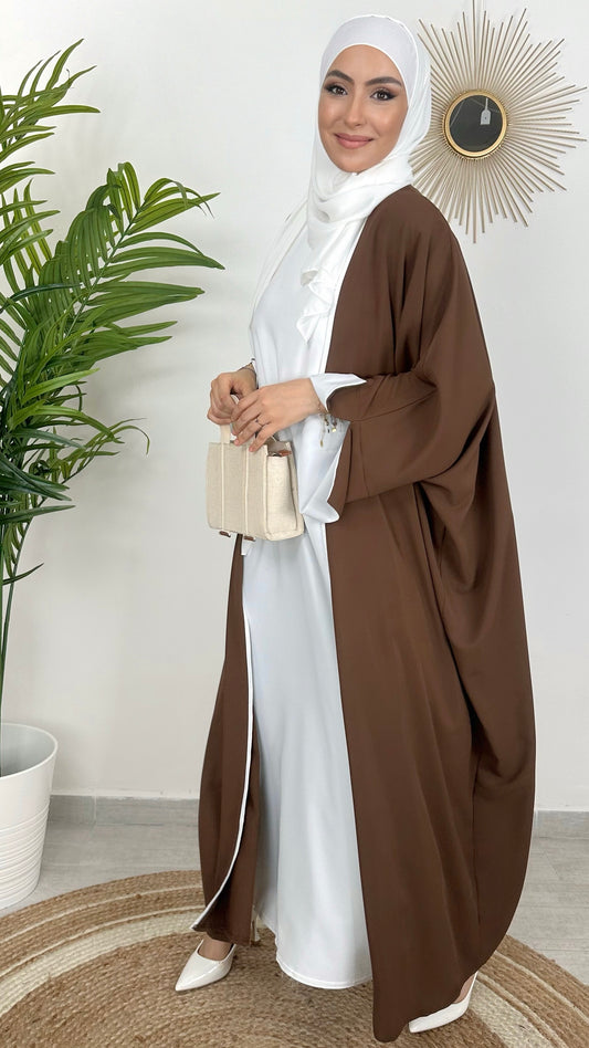 Completo Abaya Bicolour Due Pezzi