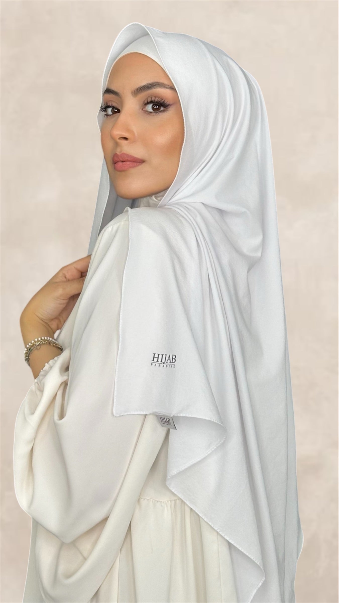 Slim Hijab Bianco